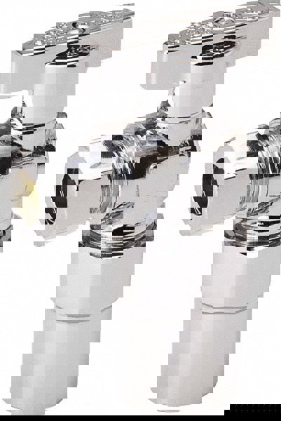 CPVC 1/2 Inlet, 125 Max psi, Chrome Finish, Brass Water Supply Stop Valve